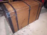 Large Antique Carriage Trunk