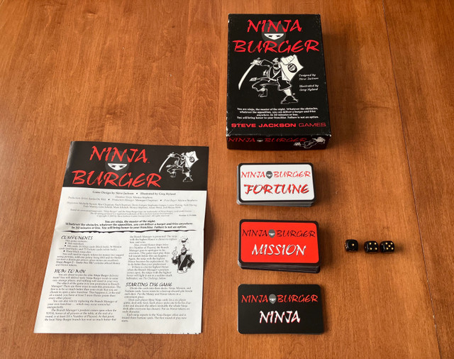 Ninja Burger Game by Steve Jackson Games, Complete dans Jouets et jeux  à Ville de Montréal