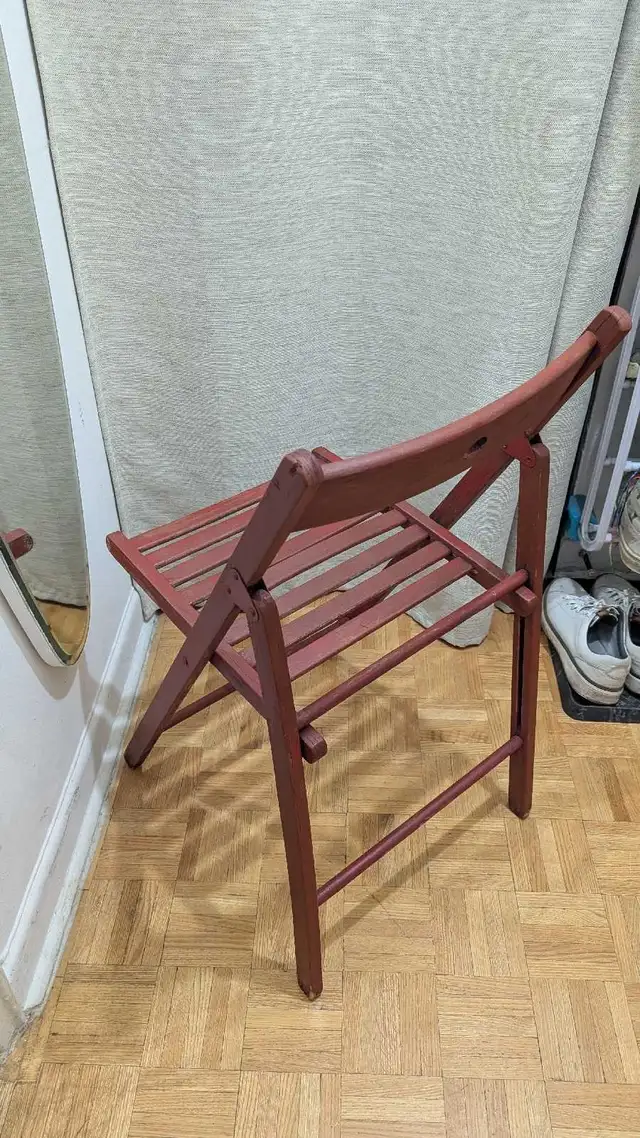Foldable Portable Wood Stool/Chair ONLY ONE! in Chairs & Recliners in City of Toronto - Image 4