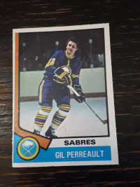 1974-75 O-Pee-Chee Hockey Gil Perreault Card #25