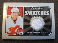 2006-07 O-Pee-Chee Swatches #S-CK Chuck Kobassew hockey carte
