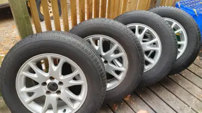 These are "ALL SEASONS" Tires for a Volvo vehicle. The tires were "New" and were "balanced" when the...