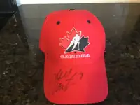 Team Canada Hat Autographed By Jeff Carter of Pittsburgh