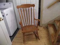 ROXTON Maple Rocking Chair, & small Antique rocking chair
