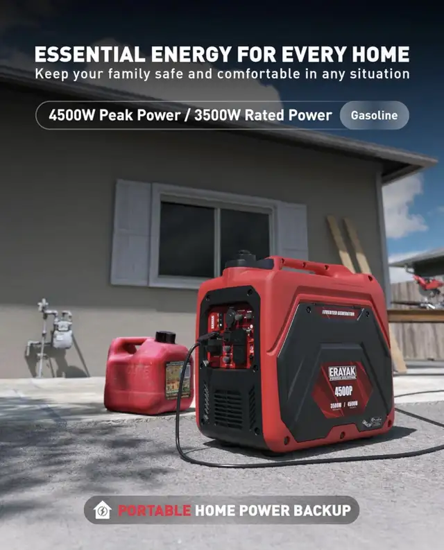 ERAYAK 4500W Portable Inverter Generator64247148950019122
