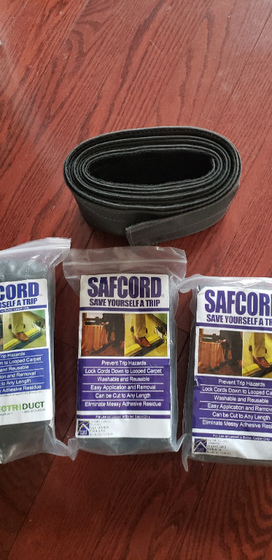 SafCord Carpet Cord Cover - 4inch wide x 12ft long, Color : Grey in Rugs, Carpets & Runners in City of Toronto