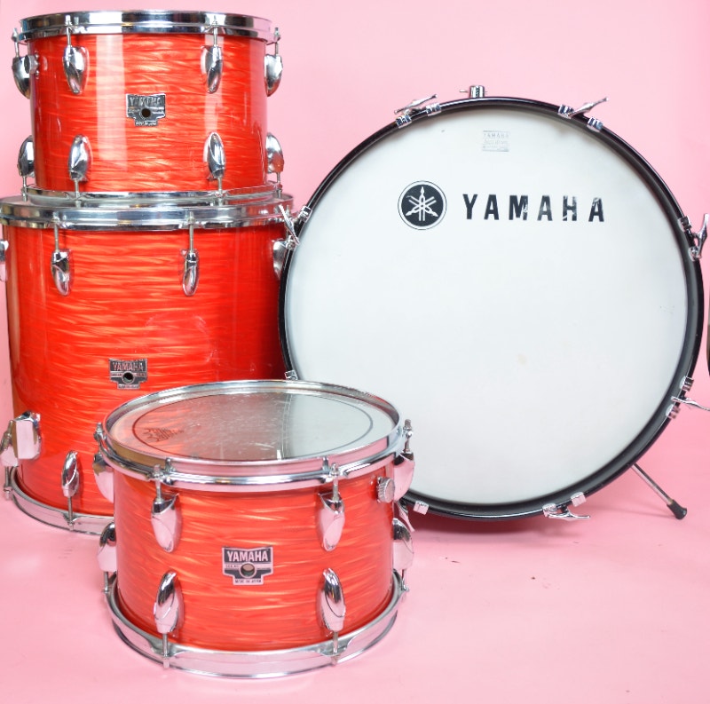 Yamaha Vintage 60s D Series Drums Red Ripple Bass Drum 20x14 Drums