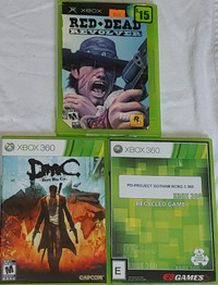 3 XBOX Games - Red Dead Revolver, 360 DMC &amp; Project Gotham R