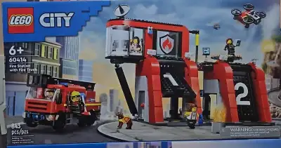 LEGO City Fire Station With Fire Truck 60414 New Sealed MSRP$100, View more
