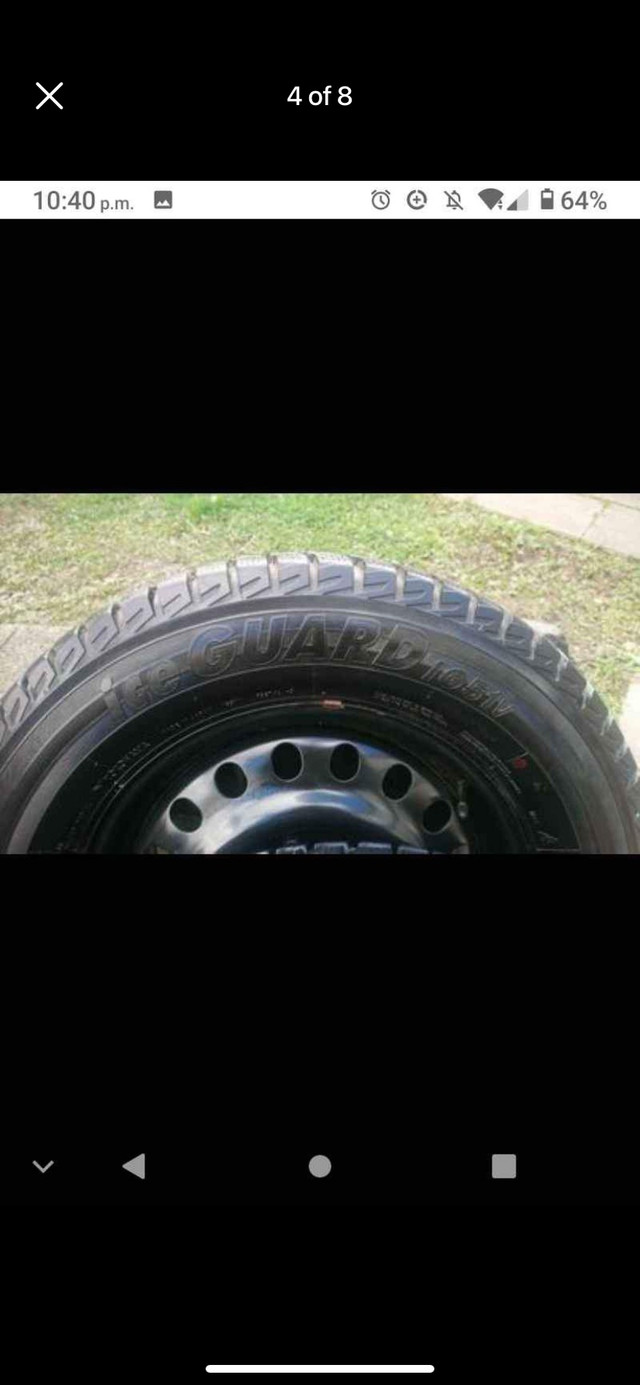Set of 4 NEW YOKOHAMA winter tires with rims (245 65 17) pattern in Tires & Rims in Oakville / Halton Region - Image 4