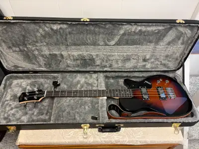 Selling my 4 string Gretsch Electromatic bass guitar with 25 watt Marshall bass amp. Guitar is in MI...