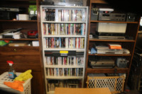300  plus Dvd's and cabinet