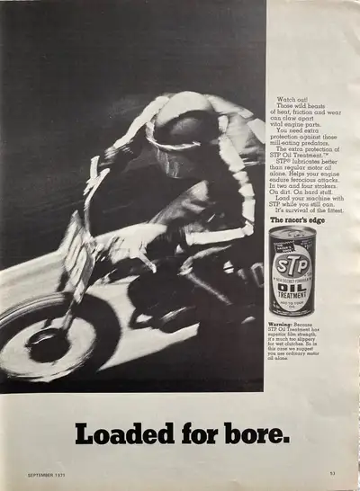 1971 STP Oil Treatment Original Ad , View more