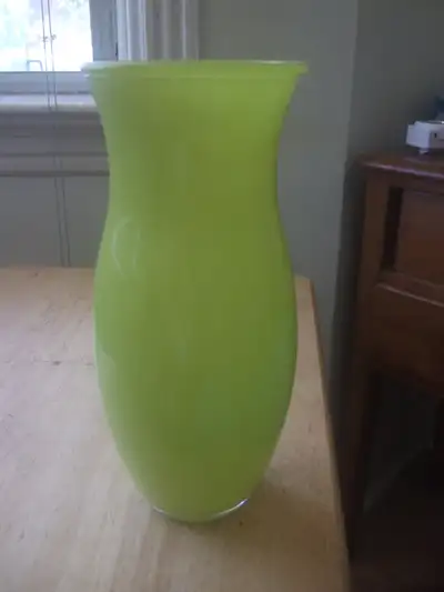 green glass vase, View more