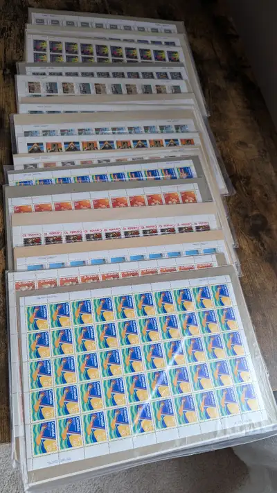 16 x Sealed Original Packing Canada Mint Stamp Sheets, View more