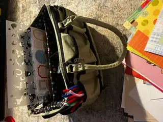 3 bags with various items inside available for 45$ each. Stay organized with this set of portable cr...