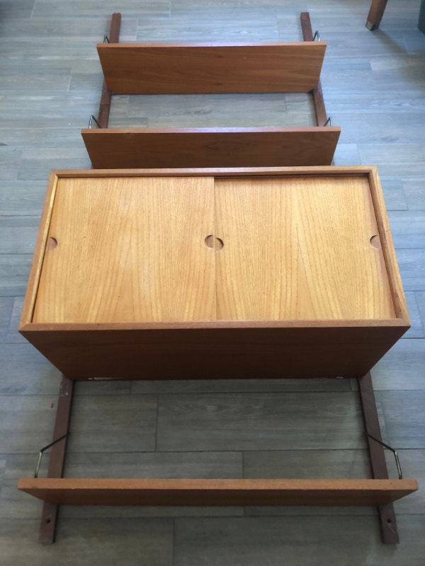 Vintage Danish Teak Wall Modular Unit Bookcases & Shelving Units