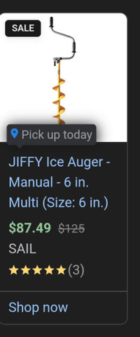 Jiffy ice auger 