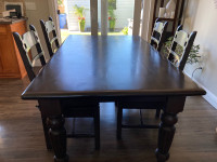 5 Piece Maple Wood Dining Table and Chairs