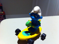 Smurfs - Vintage Hardee Innertube Smurf on Skateboard