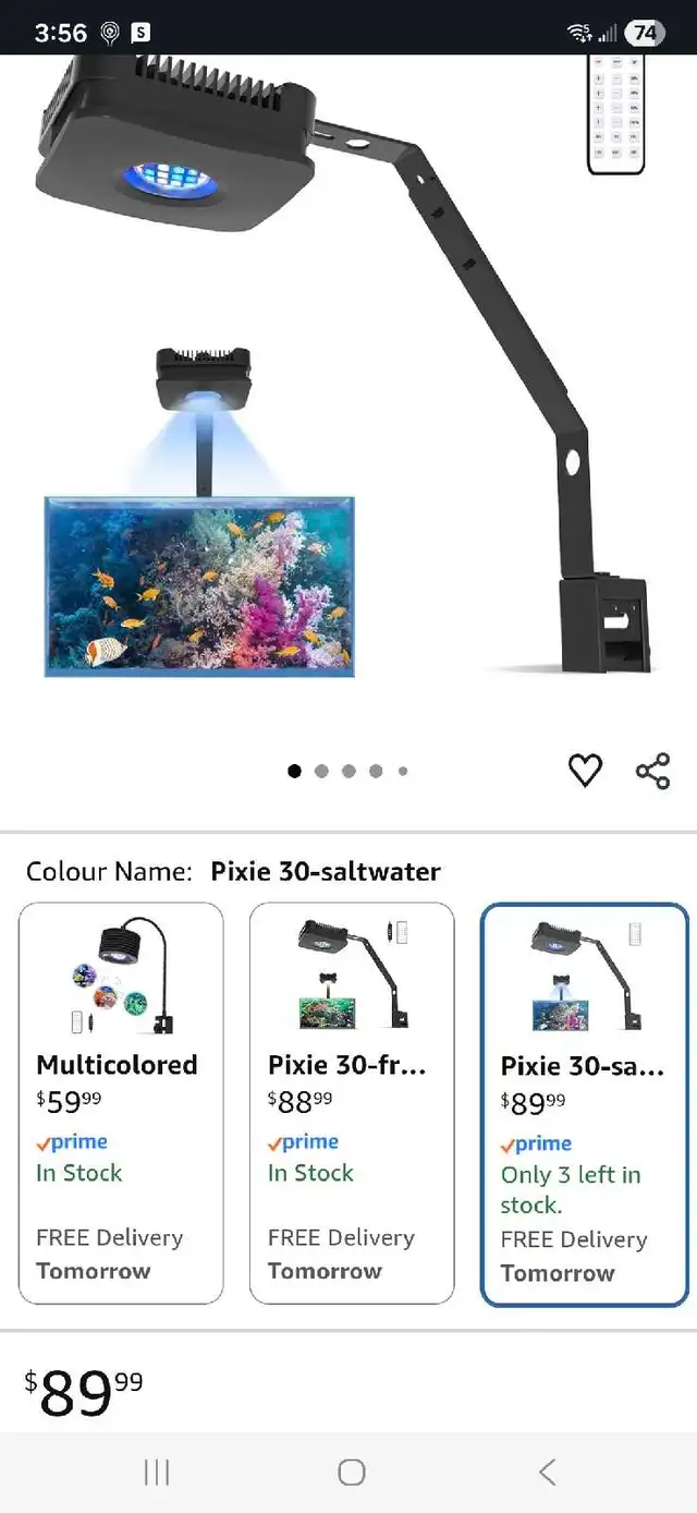 saltwater fish tank lights in Accessories in Barrie - Image 2