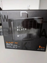 BNIB WD_BLACK D10 8TB Game Drive