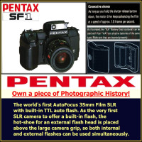 Pentax 35mm Film Camera. Also asst. Studio Equipment...