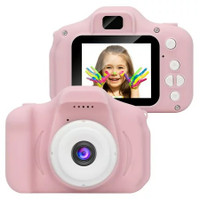 Carton digital video camera kids pink/appareil photo enfants 