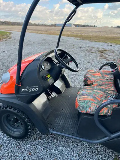 Kubota 500 RTV -- Like new condition. 700 hrs. Rhino lined box. LED roof lights. Camo seat covers.