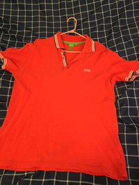 Like new Hugo Boss Polo Large red coral