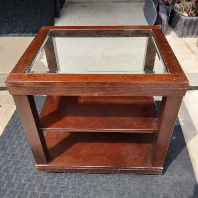 Glass Top End Table, View more