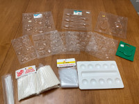 Chocolate candy-making supplies - moulds, sticks, and treat bags