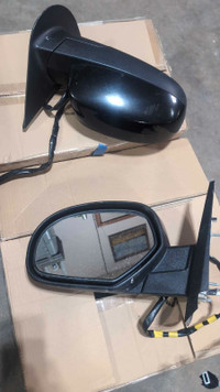 Driver/passenger mirror,  gloss black , power folding ,headed 