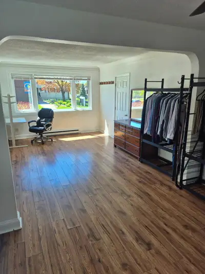 Newly Renovated Bachelor sized Bedroom/Office. All inclusive (including internet).Parking for a smal...