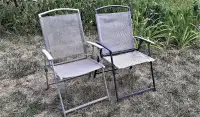 Indoor or Outdoor Folding Mesh Chairs