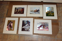 Six 1998 Horse Vintage Dufex Prints