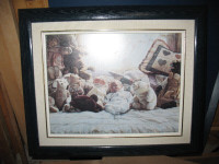 PRINT - framed and matted  - Baby