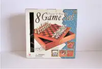 Pewter & Wood 8 Game Set By Cardinal Limited Pewter Edition
