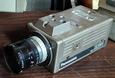 Five Panasonic CCTV Cameras all five in photos for parts or refurb two with lenes, three without. Th...