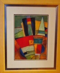 Framed Abstract Print by artist Kathryn Doherty