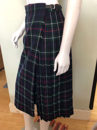 Scottish Clanwear Tartan Wool Wrap Fringe Skirt - 14