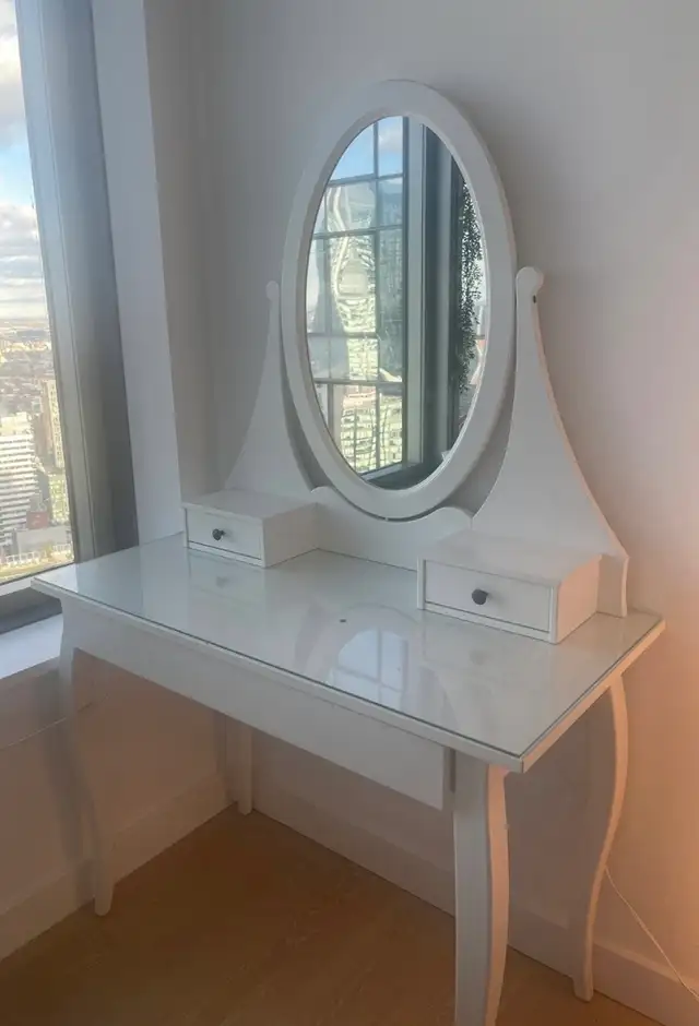 HEMNESDressing table with mirror, white in Other Tables in City of Toronto - Image 2