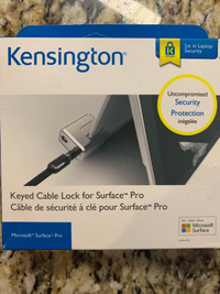Brand new Kensington Keyed Cable Lock for Surface Pro 