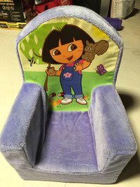 Dora The Explorer Plush Foam High Back Chair purple