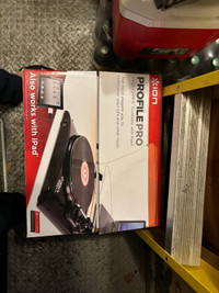 ION profile pro vinyl-to-mp3 turntable new in box 