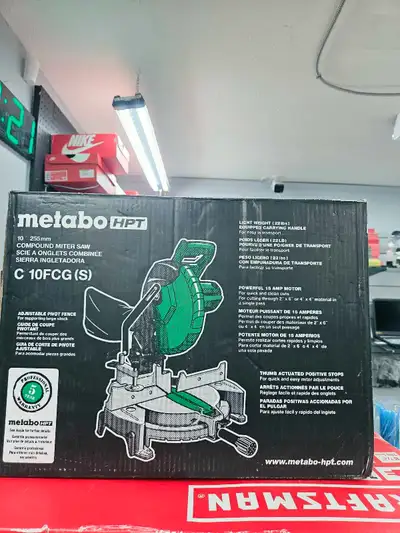 Scie à onglets Metabo HPT C10FCG, View more