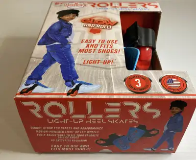 NEW MADD GEAR Madd Rollers Light-Up Heel Skates Suits Ages 6+, View more