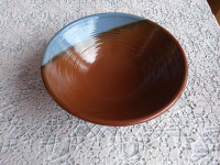 Large Maritime Pottery Bowl--Signed