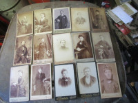 CIRCA 1885 VICTORIAN SMALL CABINATE PHOTO CARDS $5. EA. VINTAGE