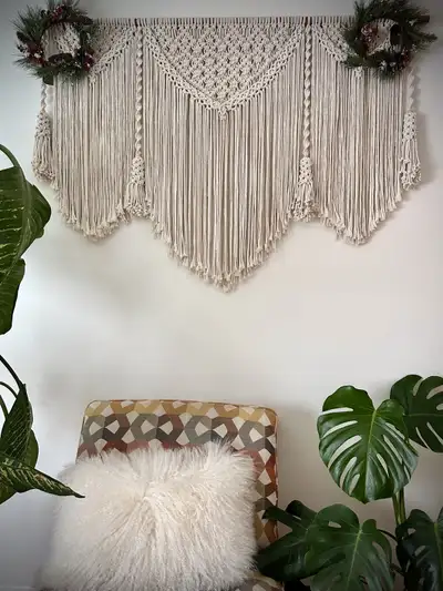 Large Handmade Macrame Wallhanging, View more